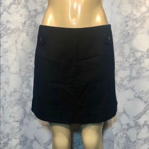 J.Crew 6 Wool Black Mini Skirt